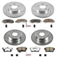 thumbnail image 3 of PowerStop Front and Rear Z26 Street Warrior Carbon-Fiber Ceramic Brake Pad and Drilled and Slotted Rotor Kit Fits: ACURA Select Models K2717-26, 3 of 9