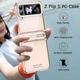 thumbnail image 6 of Compatible with Samsung Galaxy Z Flip 4 Case with Screen Protector,Hinge Protection Anti-Fingerprint Shockproof Electroplated Case Phone Cover Case for Samsung Galaxy Z Flip 4 5G Rosegold, 6 of 14