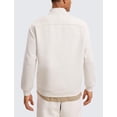 thumbnail image 2 of Buzo CRZ YOGA con media cremallera y cuello simulado blanco leche M, 2 of 5