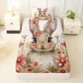 thumbnail image 3 of Erosebridal Easter Eggs Twin Sheet Sets,Kawaii Bunny Rabbit Bedding For Kids Girls 3-Piece, 3 of 6