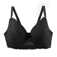 thumbnail image 5 of Byworldtasic Women's Plus Size Minimizer Bras Lace Underwire Push Up Everyday Floral Full Coverage Bralette, 5 of 6