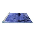thumbnail image 2 of Ahgly Company Machine Washable Indoor Rectangle Abstract Blue Modern Area Rugs, 2' x 5', 2 of 4