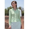 thumbnail image 2 of Camisa de tela texturizada André Badi PATZIL verde 26, 2 of 5