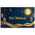 thumbnail image 3 of Eid Mubarak Banner Background Lanterns Stars Moon Festive Decor Backdrop for Party Event Ramadan Celebration Holiday Photography Props, 3 of 4