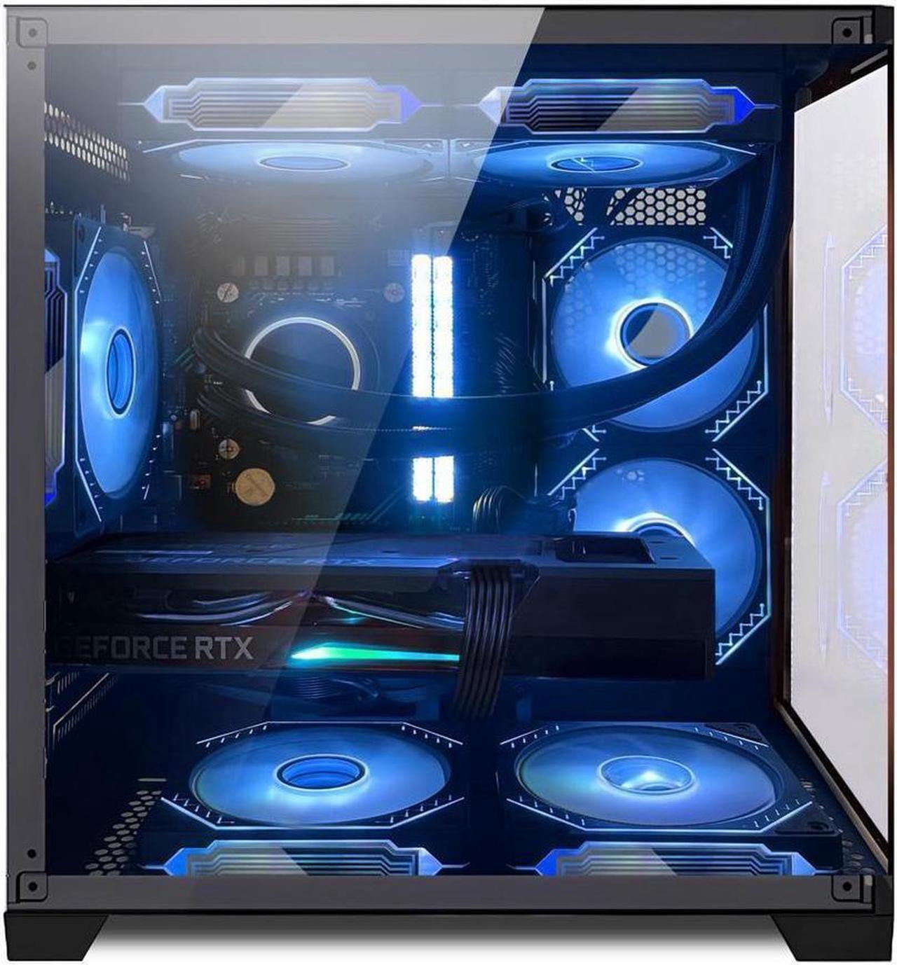 Hoengager Gaming PC -Intel Core i5-13400F up to 4.6 GHz- GeForce RTX 3050 6GB- 16GB DDR4 3200MHz -1TB PCIe SSD- RGB FANS- Windows 11 Prebuilt PC-Black