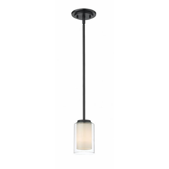 1 Light Mini Pendant Frame Finish Matte Black