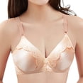 thumbnail image 2 of Sngxgn Women's Full Coverage Underwire Unlined Lace Bra(Khaki,38), 2 of 4