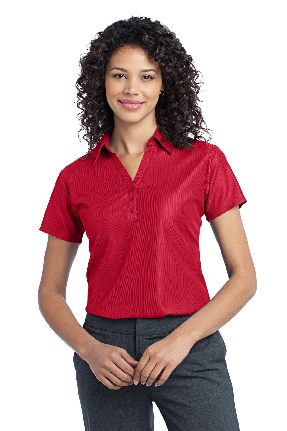 Port Authority Vertical Pique Polo (L512) Black, XS - Walmart.com