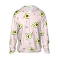 thumbnail image 1 of Fotbe Avocado Doing Sport Yoga Chaqueta con Protección Solar UPF 50+ para Hombre y Mujer, Camisa con Capucha y Bolsillos-3X-Large, 1 of 7