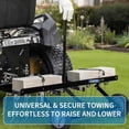thumbnail image 4 of Tow Behind Lawn Rake, 48-Inch Tow Dethatcher with 24 Spring Steel Tines, Lawn Dethatcher Rake for ATV or Mower, Lawn Sweeper with Lift Handle for Garden Farm Grass, Black (with Gloves), 4 of 6