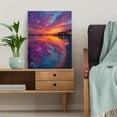 thumbnail image 5 of UK Abstract Sunset Canvas Print, Colorful Modern Art, Ready to Hang for Office Living Room Bedroom, 5 of 8