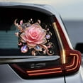 thumbnail image 5 of KCGYNP Car Stickers Pink,7.87x7.87 Inch Removable Vinyl,Rose Design Decals,Vehicle Scratch Concealer,Waterproof Exterior Decor, 5 of 6