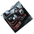 thumbnail image 3 of Car Backseat Multi Pocket Auto Backseat Storage Pocket Car  Back Protector Car  Back Storage Bag Hanging Oxford Fabric Large Space With Touch Screen Transparent FilmBlack Red Type, 3 of 8