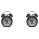 thumbnail image 3 of Reloj despertador de Metal Inteprter con doble campana luz nocturna silenciosa Retro Negro, 3 of 6
