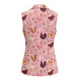 thumbnail image 3 of Uorisanigo Cute Chicken Print Women's Jacket Vest Open Front Women's Sleeveless Vest Blazer V Neck Vests Blazer Elegant Size S Outerwear, 3 of 7