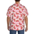 thumbnail image 5 of Sigee Sweet Watermelon Print Men's Shirts Casual Button Down Short Sleeve Summer Beach Shirt Hawaiian Vacation Shirts Tee Shirt-Large, 5 of 7