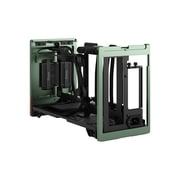 Fractal Design Terra Jade Mini-ITX SFF PC Case with PCIe 4.0 Riser, Anodized Aluminum and Walnut