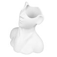 thumbnail image 3 of Jarrón de cerámica con cabeza artística, moderno, decorativo, para mujer, cuerpo, florero, pieza central para dormitorio, sala de estar, baño, mesa de oficina, color blanco, 3 of 5