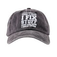thumbnail image 2 of Boys' Printing I Fix Stuff Baseball Hat Cute Vintage Adjustable Kids Dad Cap, 2 of 6
