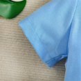thumbnail image 6 of Toddler Boy Clothes Baby Suits Summer Blue Short Sleeved Shirt Washed Jeans Daily Wear Outfits,2-Piece,Size 2 Years-3 Years, 6 of 9