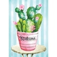 thumbnail image 3 of Briarwood Lane Cactus Bouquet Spring House Flag, 3 of 4