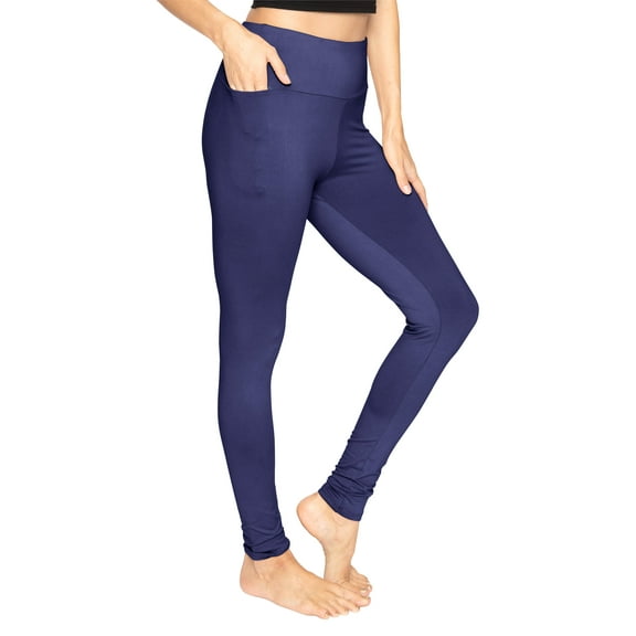 Stretch Is Comfort Women's High Waist Oh so Soft Full Length Leggings with Pocket| Xsmall- 5x