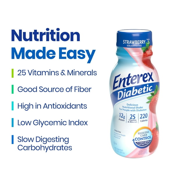 Enterex Diabetic Shake (6) | Wellness hydration for supply