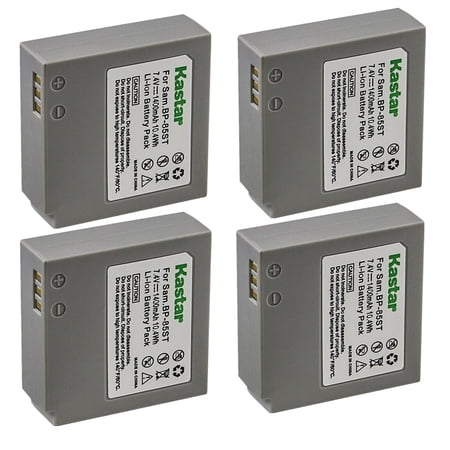Kastar IA-BP85ST Battery 4-Pack Replacement for Samsung IA-BP85ST IA-BP85NF Battery Samsung VP-HMX20 VP-HMX20C VP-MX10 VP-MX10A VP-MX10AH VP-MX10AU Camera