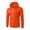 Orange, variant on Mens Zip Up Hoodie with Pockets Long Sleeve Full-Zip Hooded Sweatshirt Drawstraing Jacket with Pockets