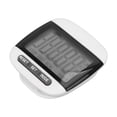 thumbnail image 3 of Pedometer, Lightweight 2 Measure Units Accurate Counting Step Counter  For Children For Exercise Black, 3 of 8