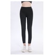 thumbnail image 4 of Pantalones de Yoga de terciopelo grueso para mujer, mallas ajustadas de cintura alta para otoño/invierno, mallas profesionales grandes para correr y Fitness, color melocotón, 2024, 4 of 6