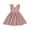Pink, variant on FAOWME Kids Girls Toddler Solid Color Cotton Linen Ruffle Halter Boeknot Sleeveless Princess Dresses Red 3-4 Years