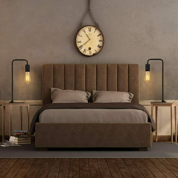 Industrial 15.9" Black Metal Edison Table Lamps (2 Count)