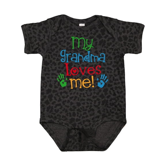 Inktastic My Grandma Loves Me Boys or Girls Baby Bodysuit