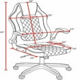 thumbnail image 3 of Aon Archeus Ergonomic Gaming Office Chair – High-Back Racing-Style Gamer Seat w/ Lumbar Support, Tilt Recline & Flip-Up Arms – Comfortable PC Chair – Black/Pink, 3 of 7
