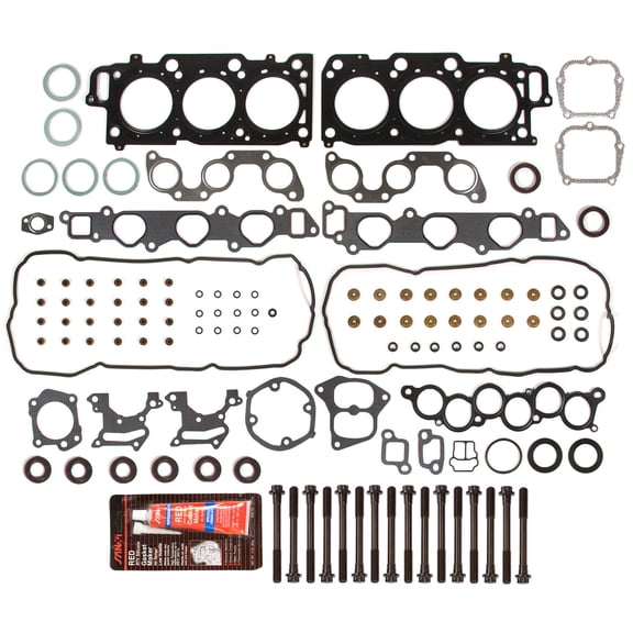 Evergreen HSHB2044 Head Gasket Set Head Bolts Fit 99-06 Toyota Sienna Highlander Lexus 3.0 DOHC 1MZFE