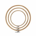 thumbnail image 1 of 12pcs Wooden Embroidery Shed Wood Cross Stitch Rings Handmake Cross Stitch Frame Embroidery Hoops, 1 of 1