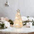 thumbnail image 1 of Luminous Ceramic Christmas Decorations Set - Holiday Snowman Deer Santa Figurines with LED Lights for Indoor Tabletop Fireplace Mantel Winter Village Scene Display, 1 of 6