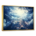 thumbnail image 3 of Designart "Ethereal Storm Sky's Dramatic Dance" Extra Large Landscapes Framed Wall Art - Traditional Blue Sky Bedroom Framed Canvas Wall Art, 3 of 7