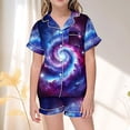 thumbnail image 1 of Ensemble de Pyjama à Manches Courtes pour Filles, Décontracté, Confortable et Stylé, pour la Nuit des Enfants, 1 of 3