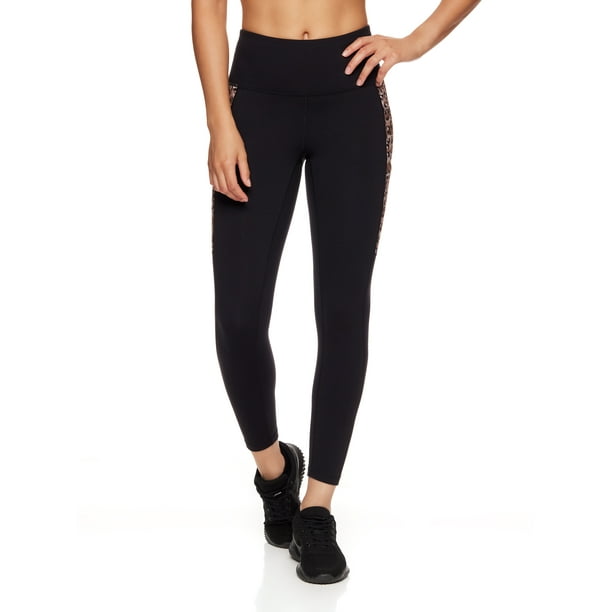 Reebok Women's Printed Motion High Rise 7/8 Legging with Side Pocket