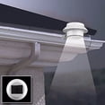 thumbnail image 5 of 1 paquete de luz solar LED para canalones al aire libre, luz de pared de seguridad para jardín, cerca, garaje, almacén, 5 of 5
