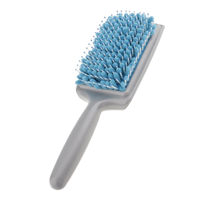 Cepillo de secado rápido, peine, toalla de microfibra absorbente para el cabello, azul