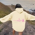thumbnail image 4 of Bovemsi Sweatshirt for Women Breast Cancer Awareness Ribbon Hoodies Oversize Fleece Soft Long SLeeve Pullover Top Camo Hoodie, 4 of 5