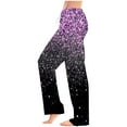 thumbnail image 2 of Runfenguu Y2K Sweatpants, Baggy Pants Women Women Printed Elastic Waistband Drawstring Pocket Pants, 2 of 5