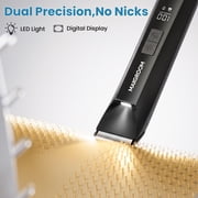 Manscape Dual-Speed 3 In 1 Body & Pubic Hair Trimmer for Men, IPX7 Waterproof Ball & Groin Shaver with LED Light, Electric Razor with Travel Pouch & USB Rechargeable, Gifts for Dad Husband Boyfriend