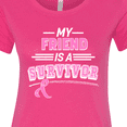thumbnail image 4 of Inktastic My Friend is a Survivor Breast Cancer Awareness Women's T-Shirt, 4 of 5