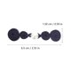 thumbnail image 2 of WEUVEB 10Pares Botones De Para Prendas Con Detallado Trabajo Y Nylon Resistente, 2 of 7