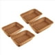 thumbnail image 1 of Cesta Rectangular de 4 Piezas para Mesa O Mostrador para Pan, Frutas Y Verduras Cestas de Mimbre para Mercados, 1 of 5