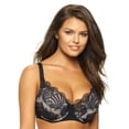 thumbnail image 2 of Paramour by Felina | Tempting Plush All Over Lace Underwire Bra 2-Pack (Sugar Baby Black 2-Pack, 38DD), 2 of 3